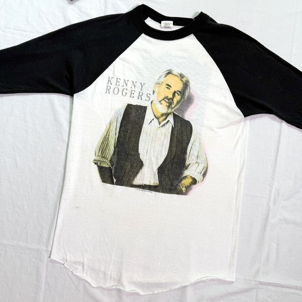 Vintage Kenny Rogers 80's Tour Baseball T-Shirt - M